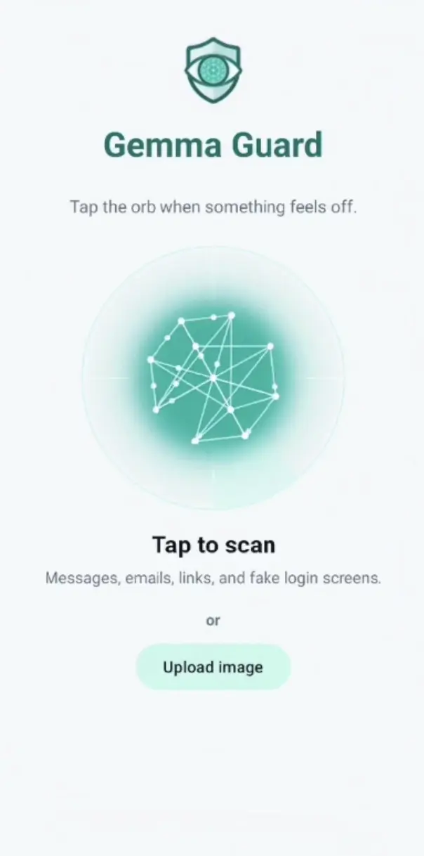 Gemma Guard main screen
