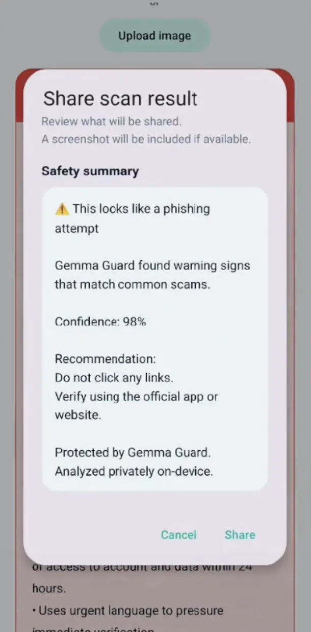 Gemma Guard share preview